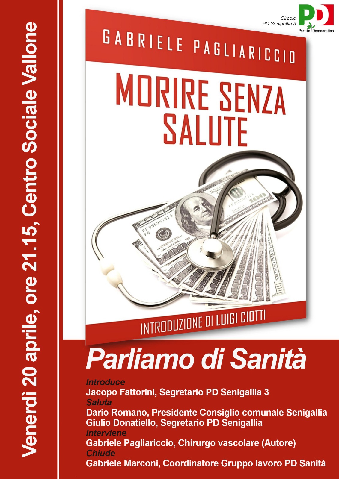 Incontro – Presentazione Libro MORIRE SENZA SALUTE