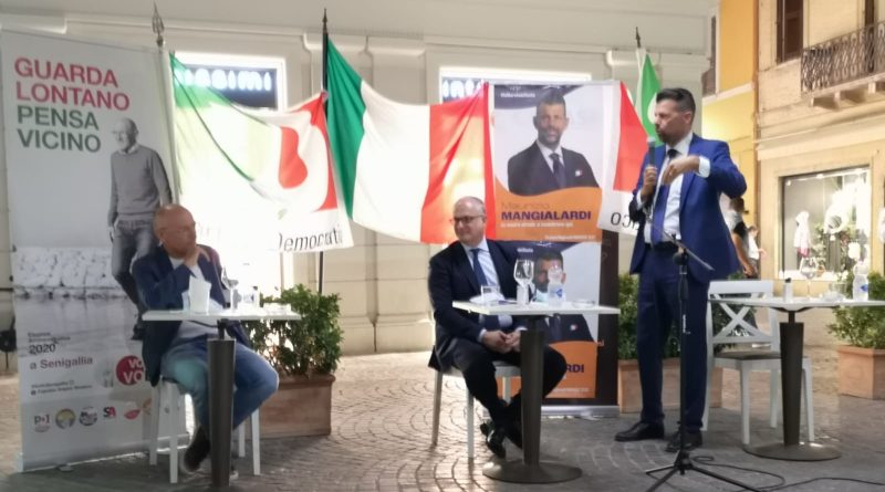 Ministro Gualtieri a sostegno di Mangialrdi e Volpini