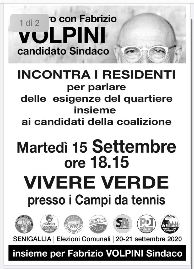 INCONTRO CON VOLPINI MARTEDI 15 SETTEMBRE AL VIVERE VERDE