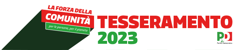 Immagine grafica testuale: Tesseramento 2023, la forza della comunità