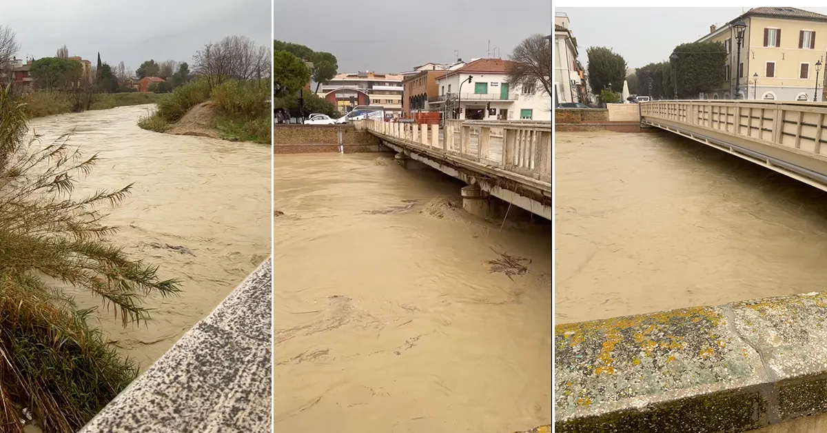 A sinistra da Ponte Zavatti, al centro da Ponte Garibaldi e a destra dal Ponte degli Angeli / Ponte 2 giugno