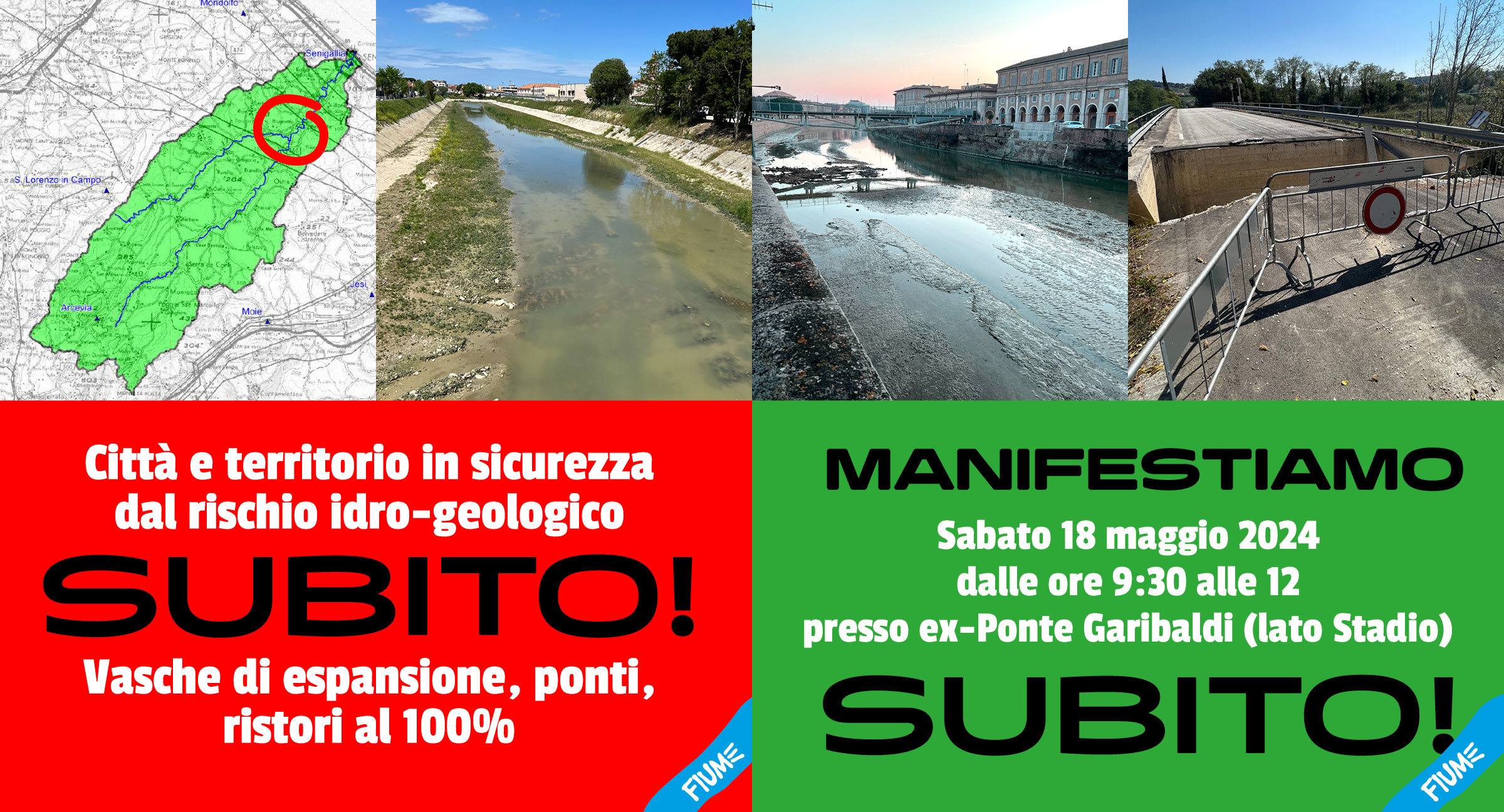 Manifestazione 18 maggio: cittadini uniti per chiedere di mettere in sicurezza il territorio