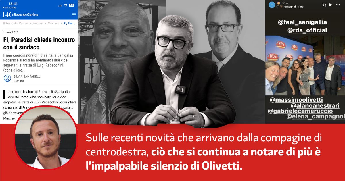 Dei litigi tra Fratelli d’Italia e dei silenzi del sindaco Olivetti
