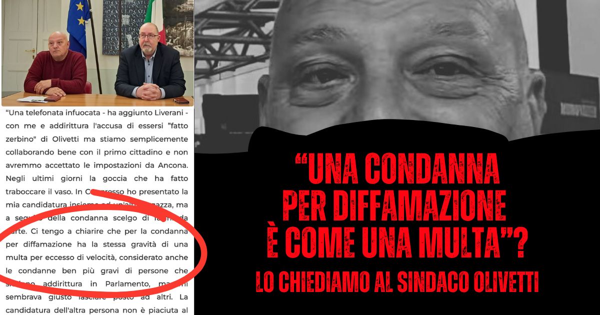 Liverani: “una condanna per diffamazione nei confronti di una donna ha la stessa gravità di una multa per eccesso di velocità”?