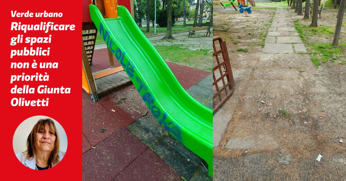 Verde urbano: riqualificare gli spazi pubblici non è una priorità per la giunta Olivetti