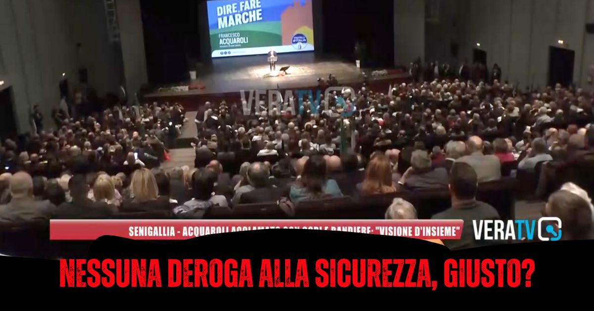 Alla sicurezza si deroga quando fa comodo ad Acquaroli e Olivetti