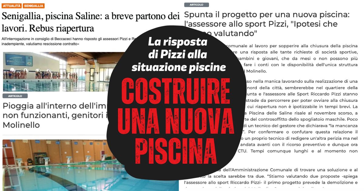 Gli articoli di giornali che denunciano la grave situazione e il comunicato in cui Pizzi annuncia la geniale ipotesi