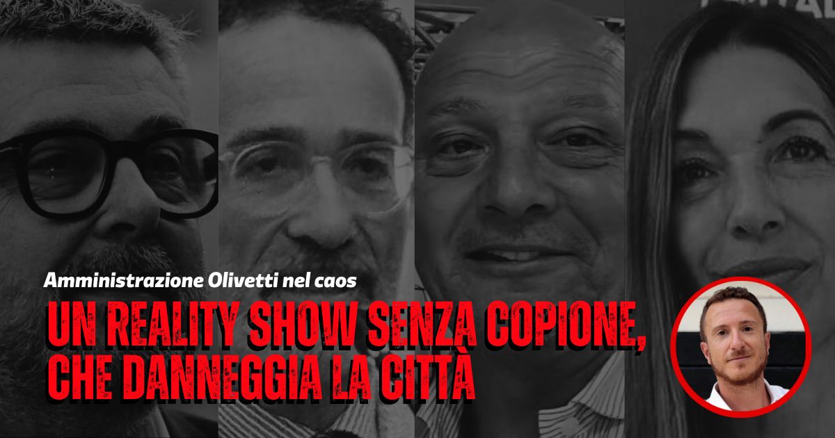 I protagonisti delle recenti faide interne alla maggioranza di destra: Olivetti, Pizzi, Liverani e Petetta